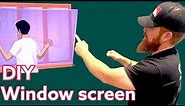 DIY How to EASILY make a WINDOW SCREEN for any size window in 10 Minutes...