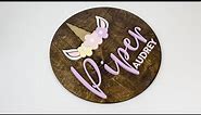 Laser Cutter Project Unicorn Name Wood Sign for Etsy Shops