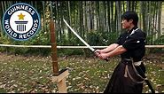 Martial Arts Master Attempts Katana World Record - Guinness World Records