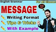 Message Writing Skills | Message Writing Format | How to Write a Message | Message Writing Examples