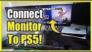 How to Connect Monitor to PS5 with PC SPEAKERS! (No Adapters!)