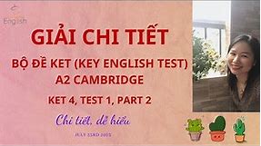 KET 4, Test 1, Reading and Writing, Part 1- 2