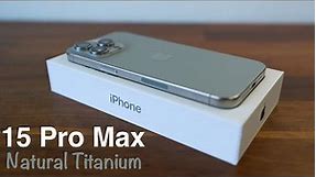 iPhone 15 Pro Max Natural Titanium Unboxing
