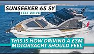 Sunseeker 65 Sport Yacht review | This is how driving a £3m boat should feel | Motor Boat & Yachting