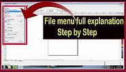 corel draw 11 complete course step by step | full file menu explanation step by step