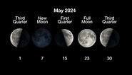 What is the moon phase today? Lunar phases 2024