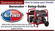 All Power America 12,000 Watt Dual Fuel Generator Setup Guide