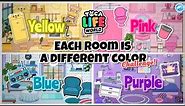 Toca Life World | Each room is a different color challange!? #2 | Toca Boca