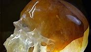 4.5" Golden healer Hand Carved Crystal Skull, Super Realistic, Crystal Healing