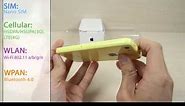 Apple iPhone 5C Unboxing, specs and hardware review