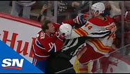 Brendan Gallagher Scores Against Flames And Multiple Scrums Break Out