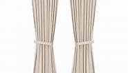 LENDA curtains with tie-backs, 1 pair, off-white, 140x250 cm - IKEA