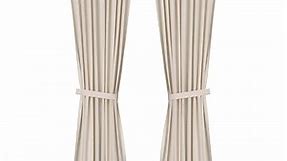 LENDA curtains with tie-backs, 1 pair, off-white, 140x250 cm - IKEA