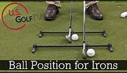 Ball Position for Irons - Long vs Short Irons (GOLF SETUP)