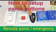 How to set up wireless emergency panic buttons