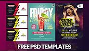 How To Download and Use FREE PSD TEMPLATES | Free Flyer, Business Cards, Brochure Templates