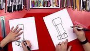 How To Draw A Creeper From Minecraft - Art For Kids Hub -