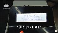HP M402 Printer - Error 50.2 Fuser - Repair Demo