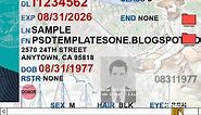 California Drivers License Template PSD [CA Updated 2021]