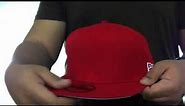 New Era '59FIFTY-BLANK' Solid Red Fitted Hat