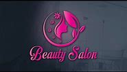 How to make Beauty salon logo design in adobe illustrator for Beginner tutorial||Rasheed RGD