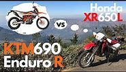 KTM690 Enduro R vs Honda XR650L | ONE IS CLEARLY BETTER 🫣