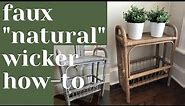 HOW TO MAKE NATURAL WICKER Faux Painted Wicker Project Easy DIY