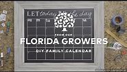 DIY Family Calendar