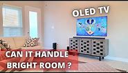 OLED TV performance in bright living room and tips to avoid reflections