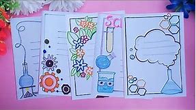 Front Page Decoration for Science Notebook | Cover Page Design | Design and Craft
