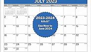 Dunwell 3-Hole Punched Binder Calendar - (8.5x11), Use Now to June 2024, Small Calendar for 3-Ring Binder, 8.5 x 11 Hanging Spiral Calendar, Three Hole Calendar for Binder Folder, Desk or Wall