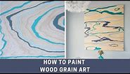 How to paint wood grain art on plywood