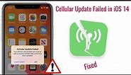 Your iPhone Cannot Make and Receive Calls or Access Cellular Data until it has been Updated iOS 15.4