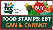 SNAP Benefits & Pandemic EBT(P-EBT): What You Can & Cannot Buy with EBT Food Stamps Card?