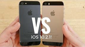 iPhone 5 vs iPhone 5S iOS 10.2.1
