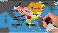 What are the Balkan Countries 2023, Countries on Balkan Peninsula, Balkan States Europe, Balkan Map