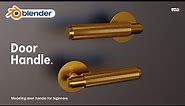 Blender Secrets - Modeling Door Handle Tutorial- under 1 minute.