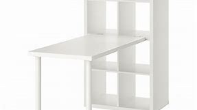 KALLAX / LINNMON desk combination, white, 77x139x147 cm (303/8x543/4x577/8") - IKEA CA