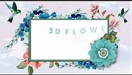 3D Flower Powerpoint Template