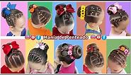 10 Penteados Infantis Fáceis com Coque 🥰| 10 Easy Buns Hairstyles for Little Girls 😍💕