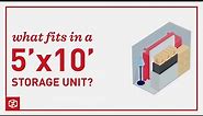 Storage Unit Size Guide - 5'x10'