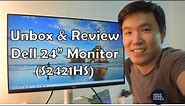 Dell 24" Height Adjustable Display Monitor | S2421HS | Unbox & Review | Work from home | Home office