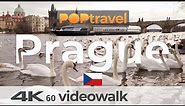 PRAGUE, Czech Republic 🇨🇿 - Winter Walking Tour - 4K 60fps (UHD)