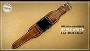 Leathercraft | Making a handmade Apple watch leather strap