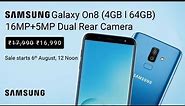 Samsung Galaxy On8 Full Specifications, Price, Features, Camera, Official Video, Trailer, First Look