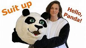 Hi friends! Dress up in a Panda mascot costume. | I am making mascots