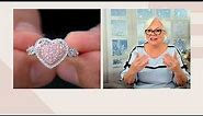 Affinity Diamonds Pink Diamond Heart Ring, 14K Gold on QVC