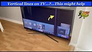 Vertical lines on TV - DIY inspect and clean