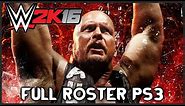 WWE 2K16 PS3 - Full Roster Including DLC