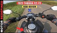FInally 2023 Yamaha FZS V3 E20 Ride Review | On Road Price, Features, Mileage.